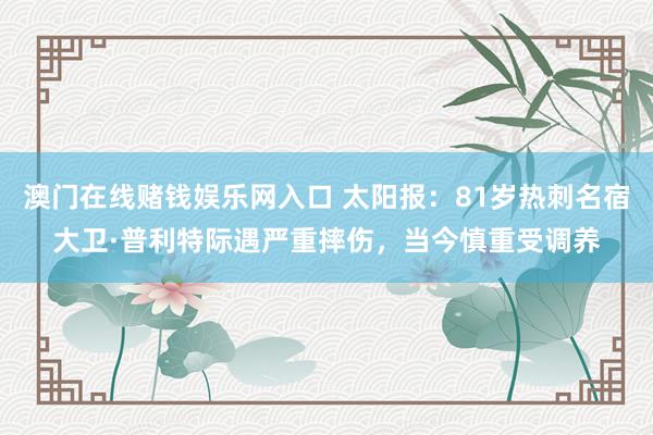 澳门在线赌钱娱乐网入口 太阳报：81岁热刺名宿大卫·普利特际遇严重摔伤，当今慎重受调养