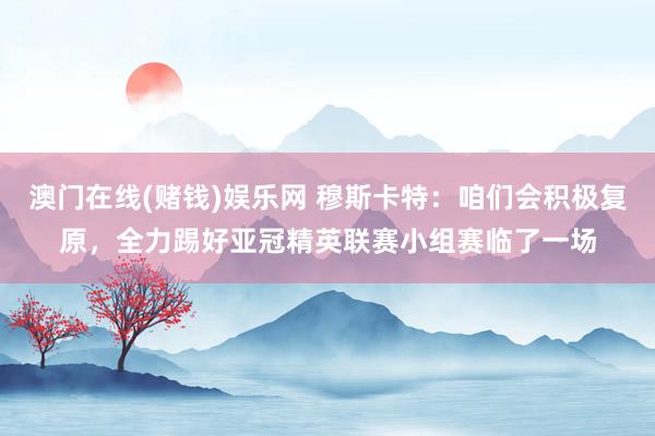澳门在线(赌钱)娱乐网 穆斯卡特：咱们会积极复原，全力踢好亚冠精英联赛小组赛临了一场