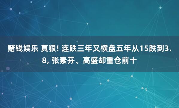 赌钱娱乐 真狠! 连跌三年又横盘五年从15跌到3.8， 张素芬、高盛却重仓前十