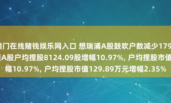 澳门在线赌钱娱乐网入口 想瑞浦A股鼓吹户数减少1790户降幅9.88%， 通顺A股户均捏股8124.09股增幅10.97%， 户均捏股市值129.89万元增幅2.35%