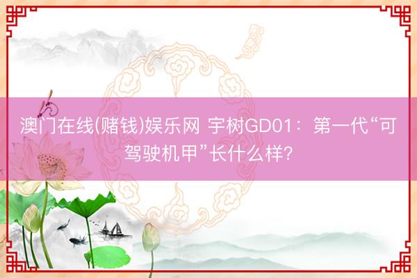 澳门在线(赌钱)娱乐网 宇树GD01：第一代“可驾驶机甲”长什么样？
