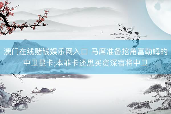 澳门在线赌钱娱乐网入口 马席准备挖角富勒姆的中卫昆卡;本菲卡还思买资深宿将中卫
